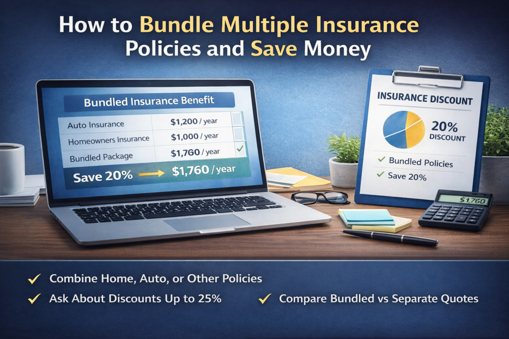 How to Bundle Multiple Insurance Policies and Save Money Learn how bundling insurance policies works, how much you can save, and when bundling is worth it. A practical guide for U.S. consumers.