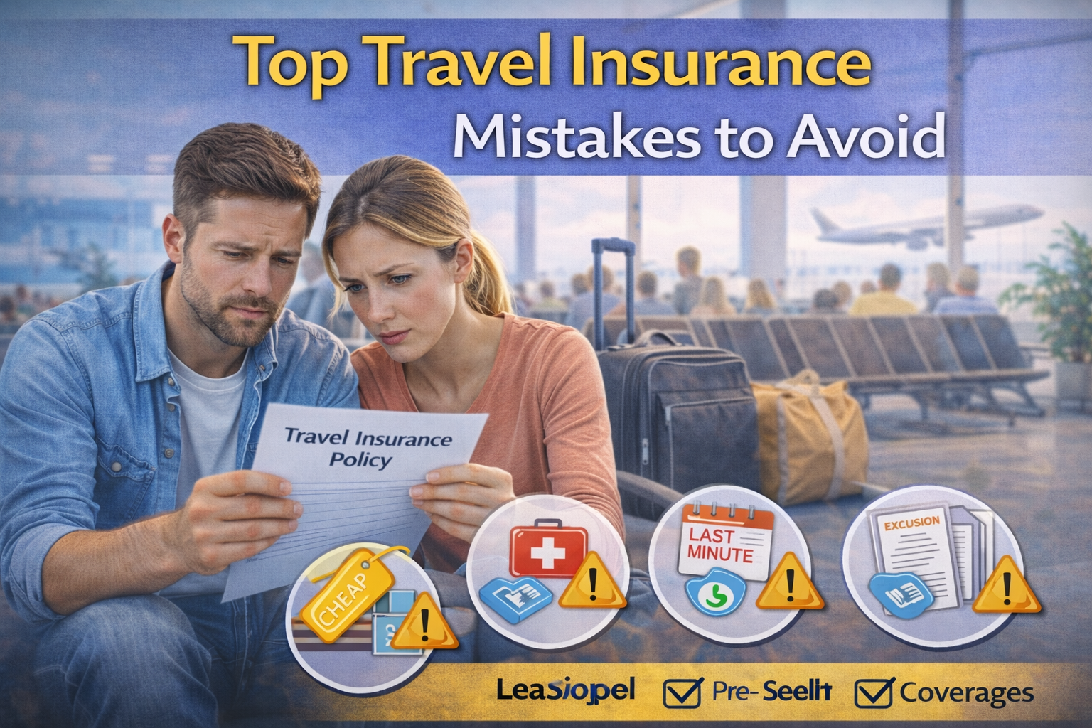 Top Travel Insurance Mistakes to Avoid Discover the most common travel insurance mistakes and how to avoid them. Learn about coverage gaps, exclusions, medical limits, and tips to choose the right travel insurance policy.