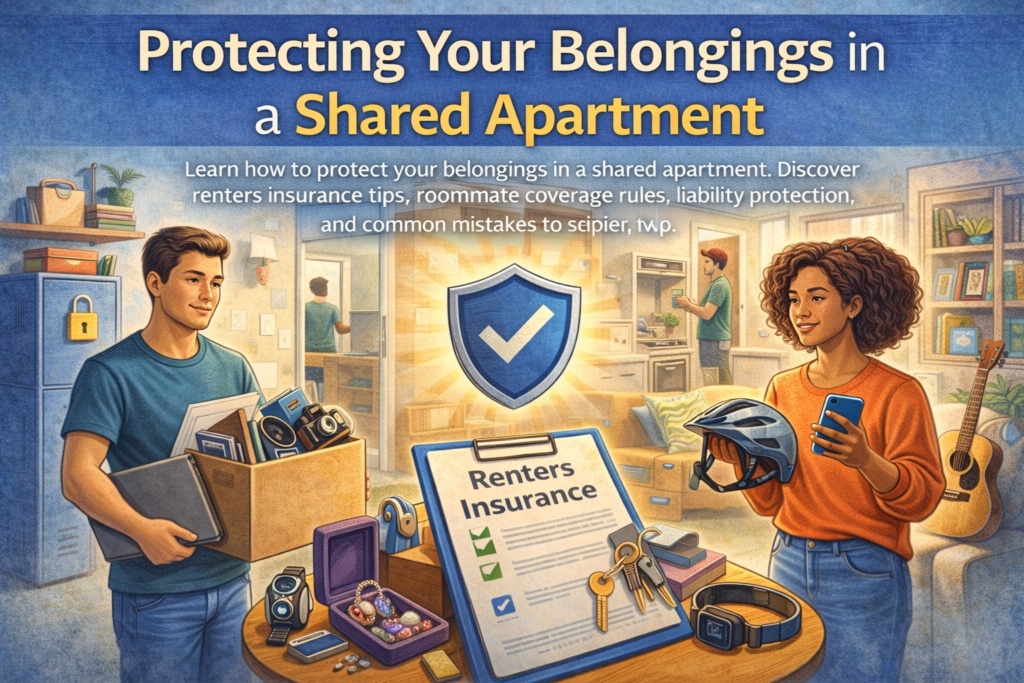 Protecting Your Belongings in a Shared Apartment Learn how to protect your belongings in a shared apartment. Discover renters insurance tips, roommate coverage rules, liability protection, and common mistakes to avoid.